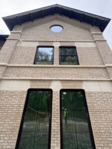 Facing brickwork on a new-build scheme by Vanguard Masonry